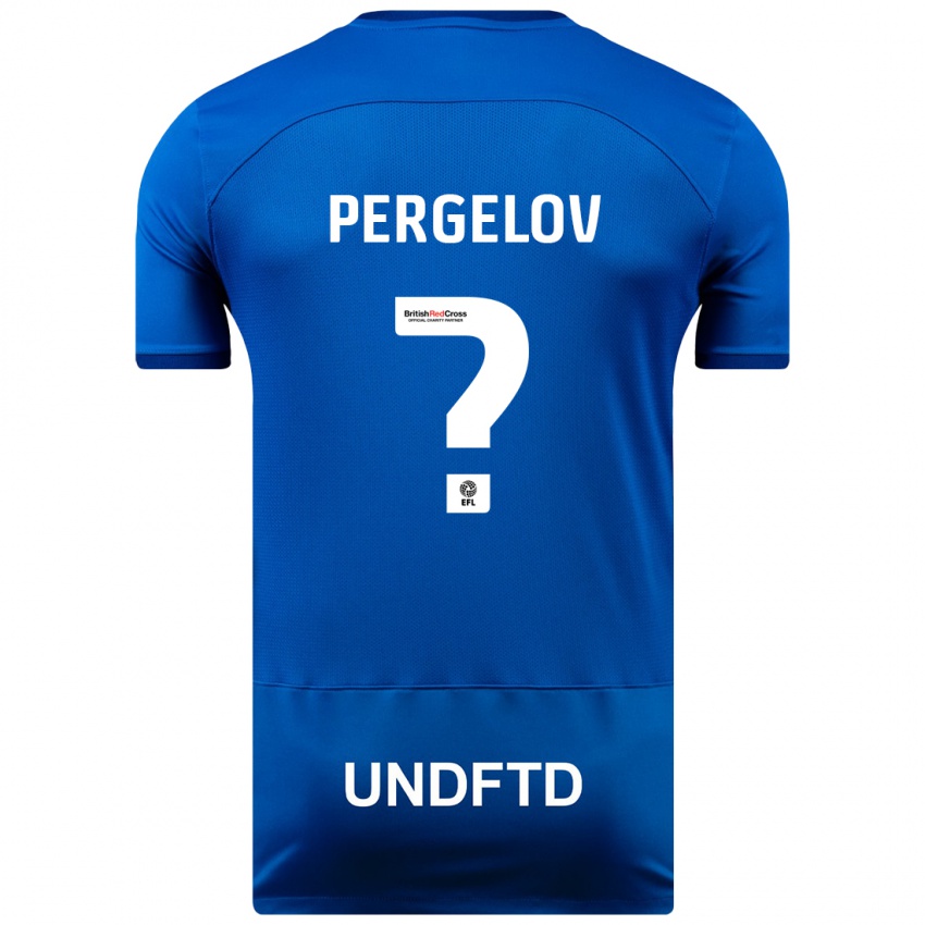 Damen Stoyan Pergelov #0 Blau Heimtrikot Trikot 2023/24 T-Shirt