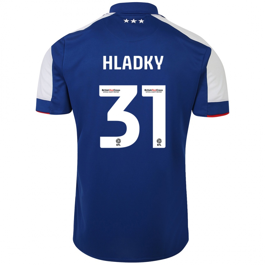 Damen Vaclav Hladky #31 Blau Heimtrikot Trikot 2023/24 T-Shirt