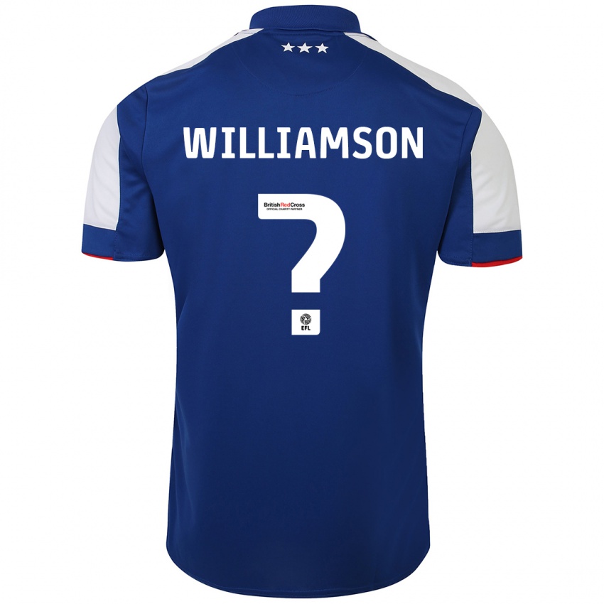 Damen Woody Williamson #0 Blau Heimtrikot Trikot 2023/24 T-Shirt