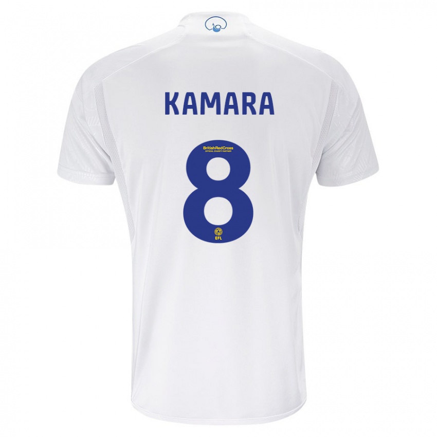 Damen Glen Kamara #8 Weiß Heimtrikot Trikot 2023/24 T-Shirt