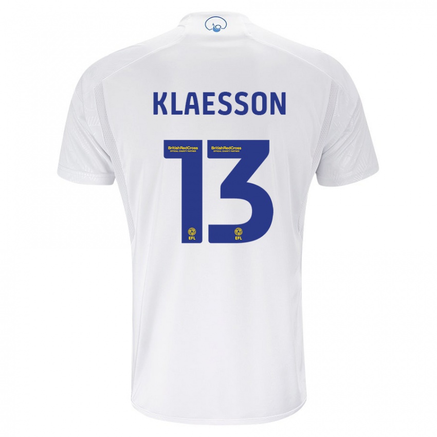 Damen Kristoffer Klaesson #13 Weiß Heimtrikot Trikot 2023/24 T-Shirt
