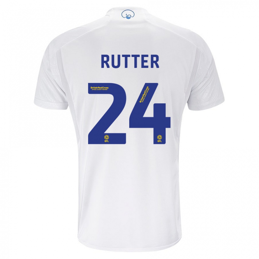 Damen Georginio Rutter #24 Weiß Heimtrikot Trikot 2023/24 T-Shirt