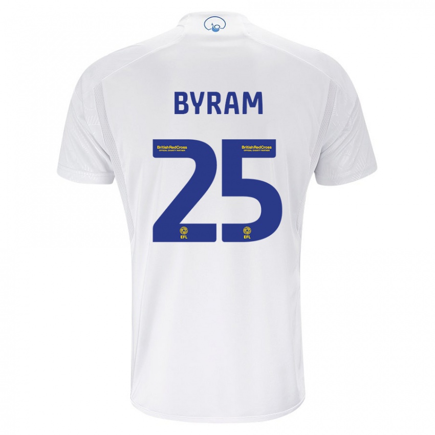 Damen Sam Byram #25 Weiß Heimtrikot Trikot 2023/24 T-Shirt