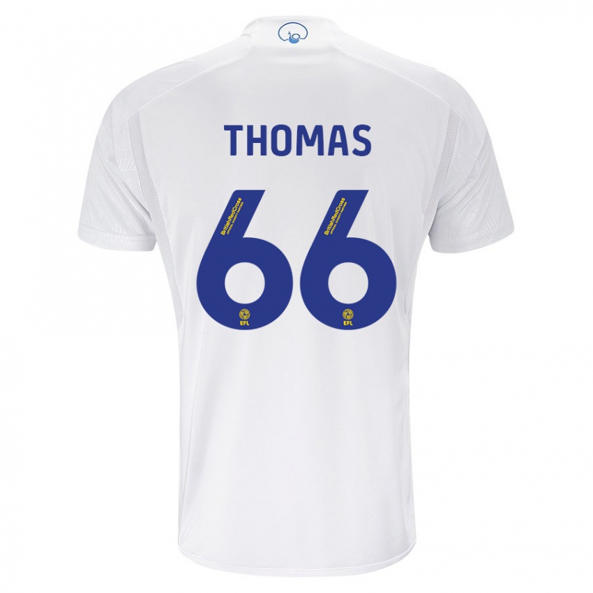 Damen Luca Thomas #66 Weiß Heimtrikot Trikot 2023/24 T-Shirt