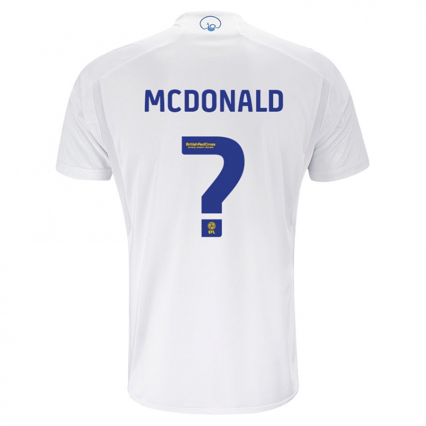 Damen Josh Mcdonald #0 Weiß Heimtrikot Trikot 2023/24 T-Shirt
