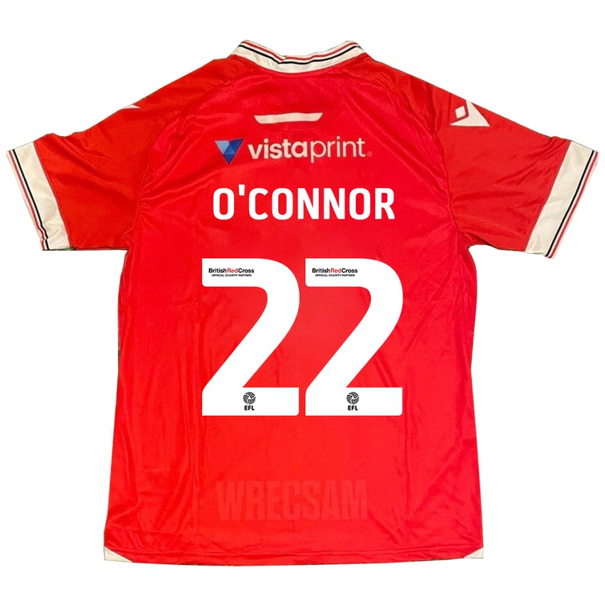 Damen Thomas O'connor #22 Rot Heimtrikot Trikot 2023/24 T-Shirt