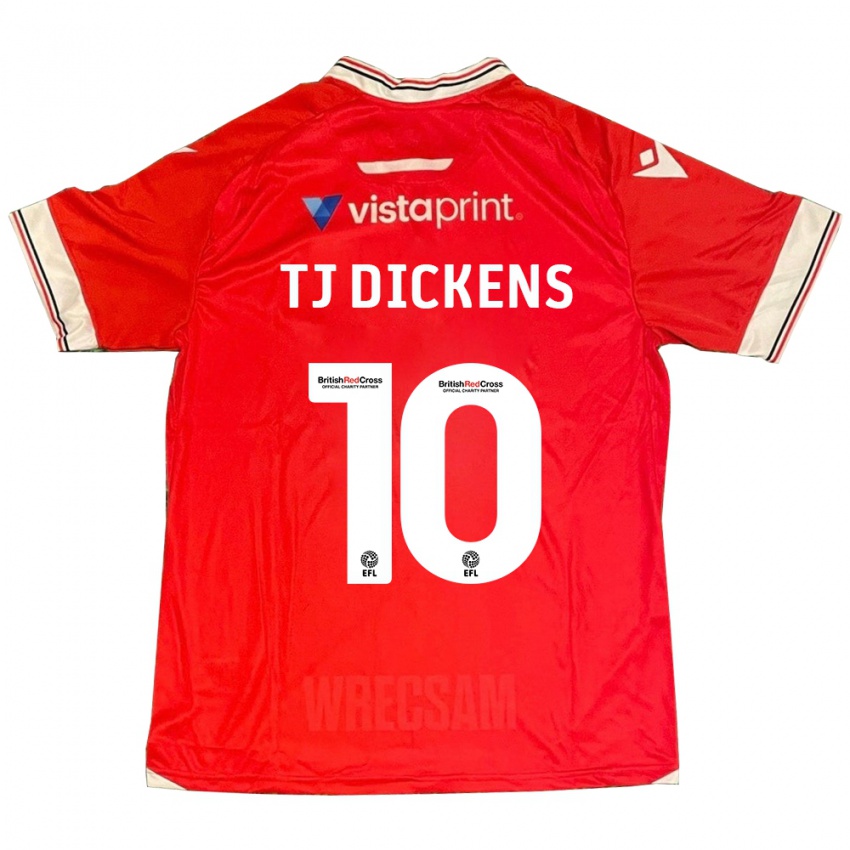 Damen Tonicha Tj Dickens #10 Rot Heimtrikot Trikot 2023/24 T-Shirt
