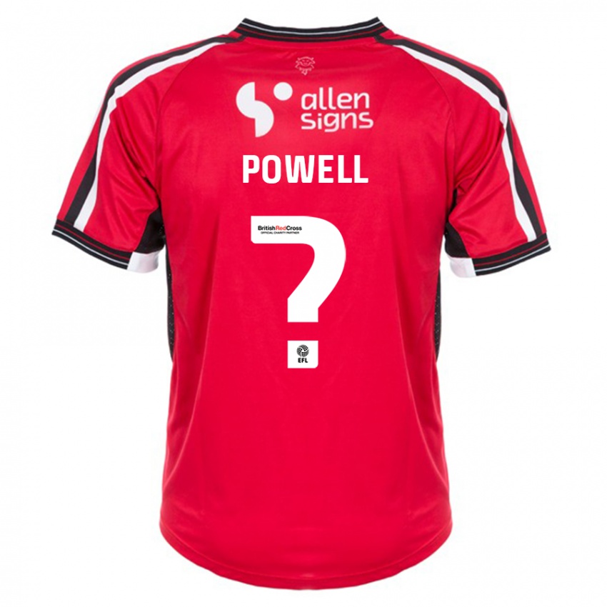 Damen Darryl Powell #0 Rot Heimtrikot Trikot 2023/24 T-Shirt
