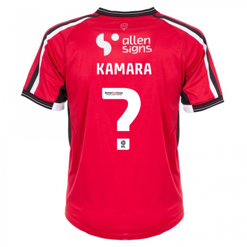 Damen Mj Kamara #0 Rot Heimtrikot Trikot 2023/24 T-Shirt