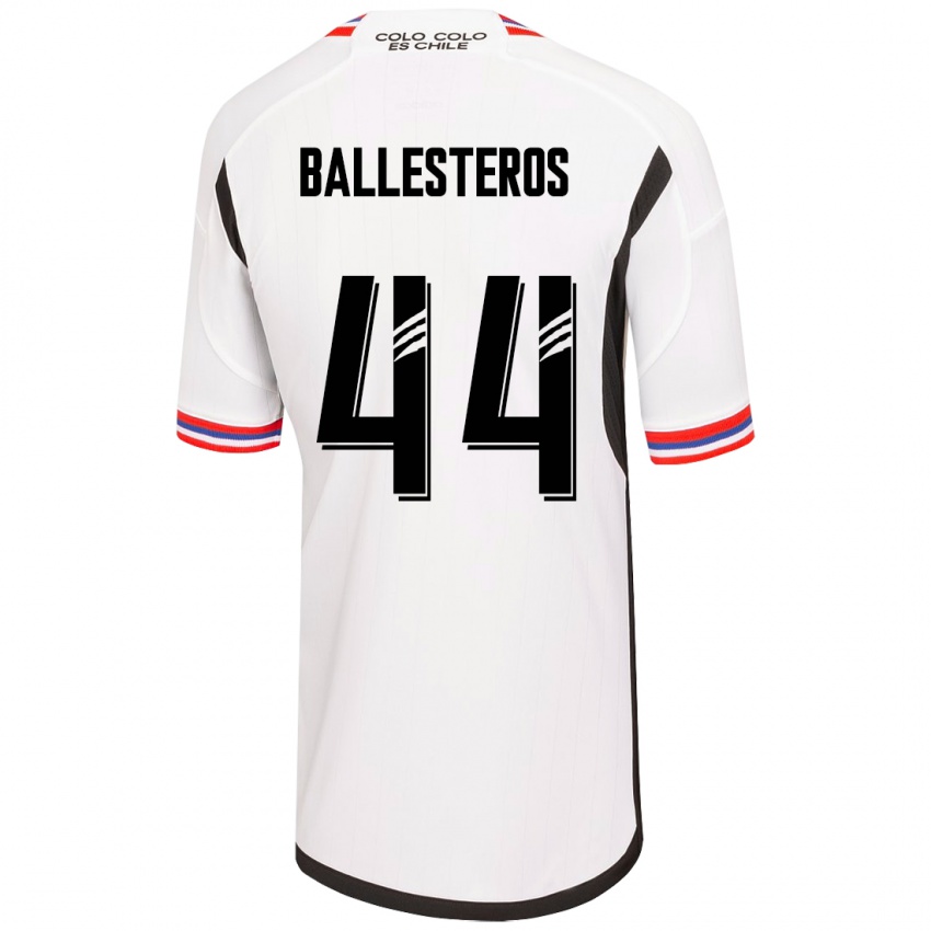 Damen Martín Ballesteros #44 Weiß Heimtrikot Trikot 2023/24 T-Shirt