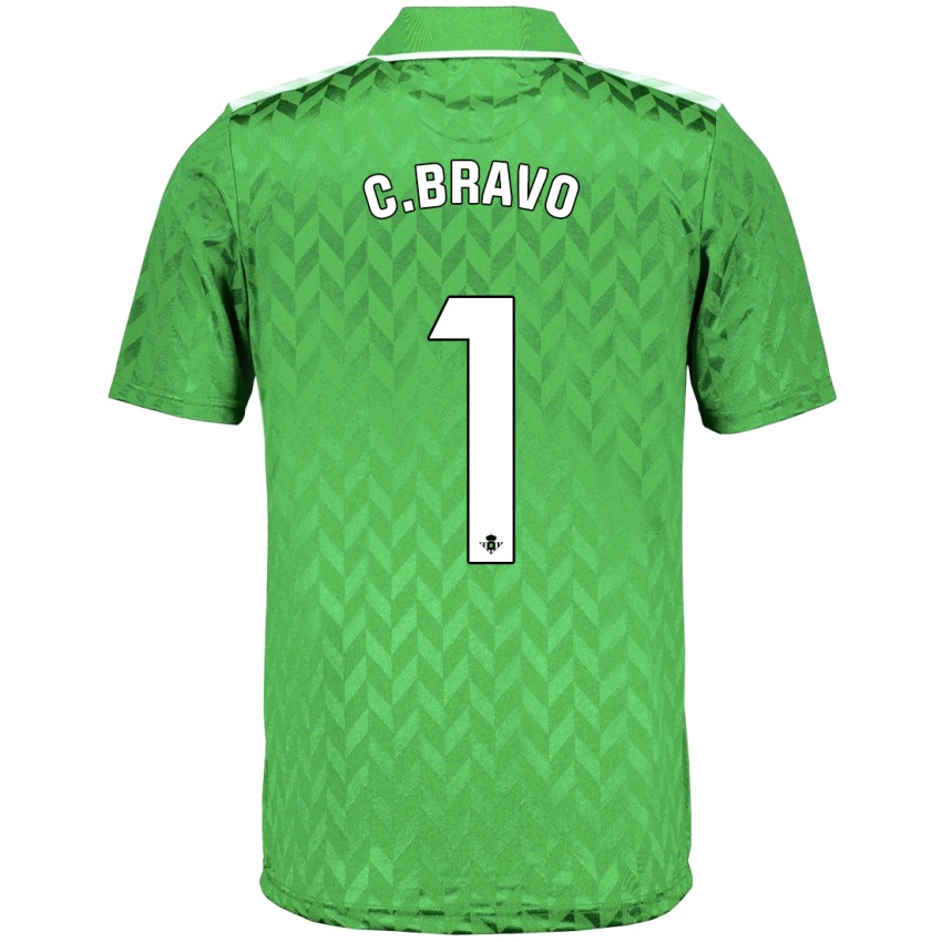 Damen Claudio Bravo #1 Grün Auswärtstrikot Trikot 2023/24 T-Shirt