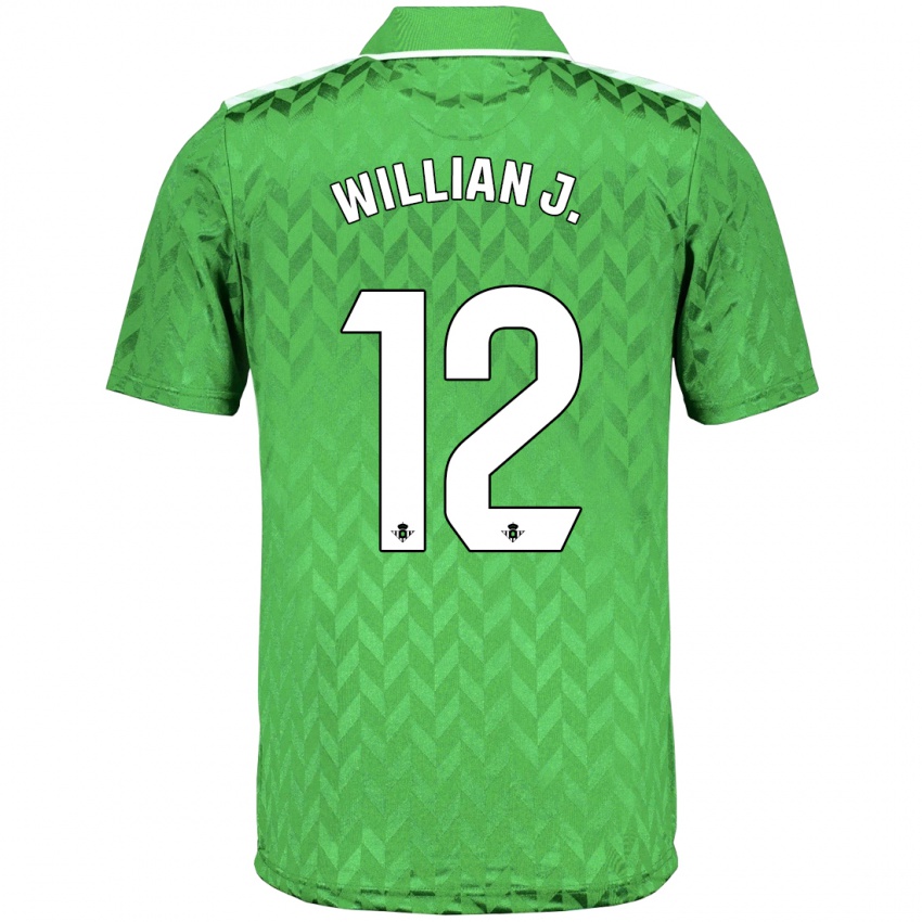 Damen Willian Jose #12 Grün Auswärtstrikot Trikot 2023/24 T-Shirt