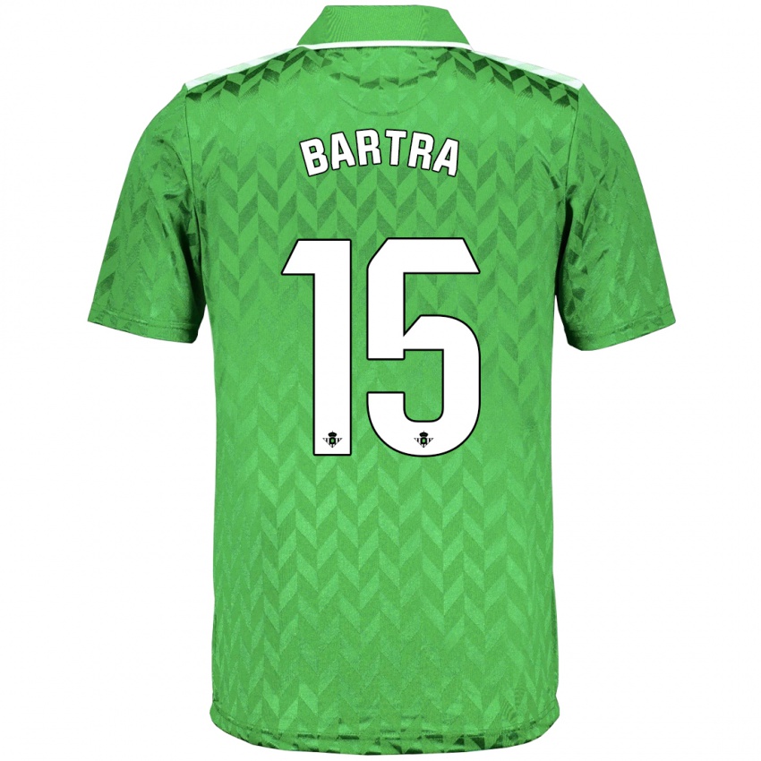 Damen Marc Bartra #15 Grün Auswärtstrikot Trikot 2023/24 T-Shirt