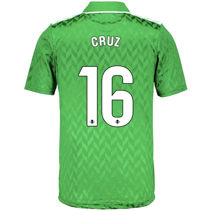 Damen Juan Cruz #16 Grün Auswärtstrikot Trikot 2023/24 T-Shirt