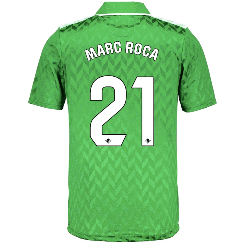 Damen Marc Roca #21 Grün Auswärtstrikot Trikot 2023/24 T-Shirt