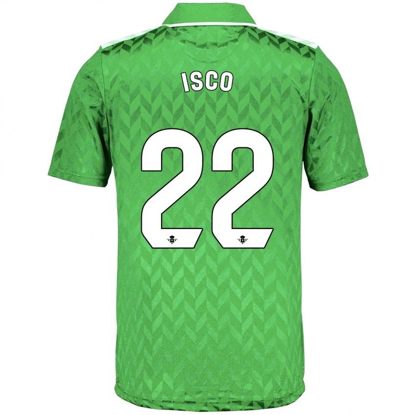Damen Isco #22 Grün Auswärtstrikot Trikot 2023/24 T-Shirt