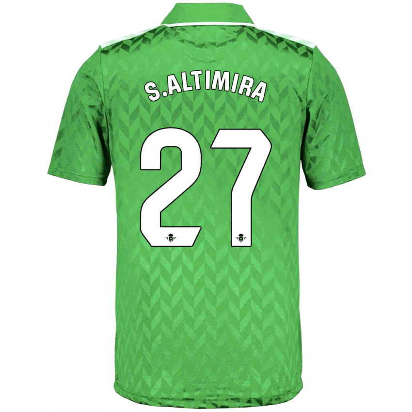 Damen Sergi Altimira #27 Grün Auswärtstrikot Trikot 2023/24 T-Shirt