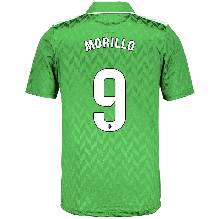 Damen Manu Morillo #9 Grün Auswärtstrikot Trikot 2023/24 T-Shirt
