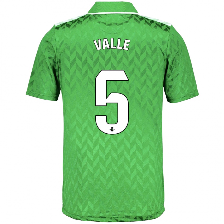 Damen María Valle López #5 Grün Auswärtstrikot Trikot 2023/24 T-Shirt