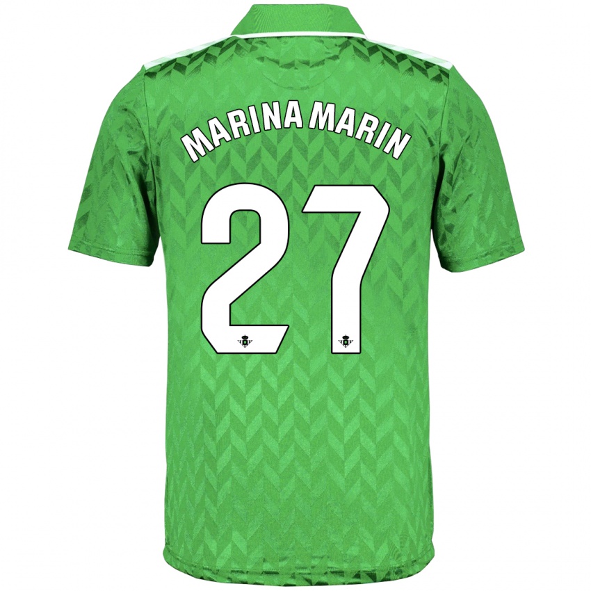 Damen Marina Marín #27 Grün Auswärtstrikot Trikot 2023/24 T-Shirt