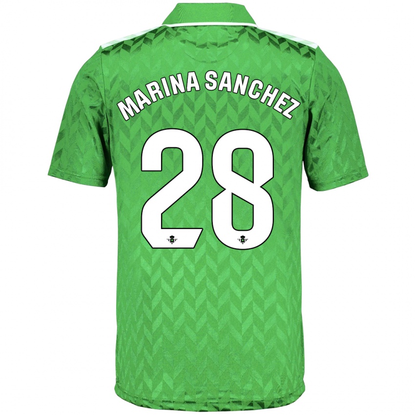 Damen Marina Sánchez #28 Grün Auswärtstrikot Trikot 2023/24 T-Shirt