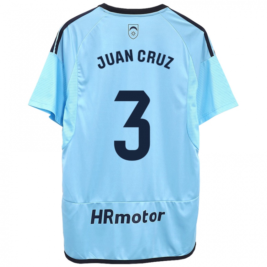 Damen Juan Cruz #3 Blau Auswärtstrikot Trikot 2023/24 T-Shirt