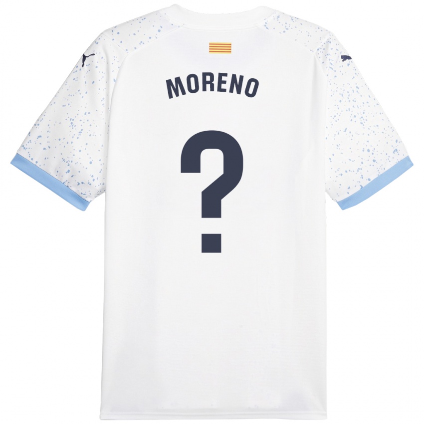 Damen Gerard Moreno #0 Weiß Auswärtstrikot Trikot 2023/24 T-Shirt