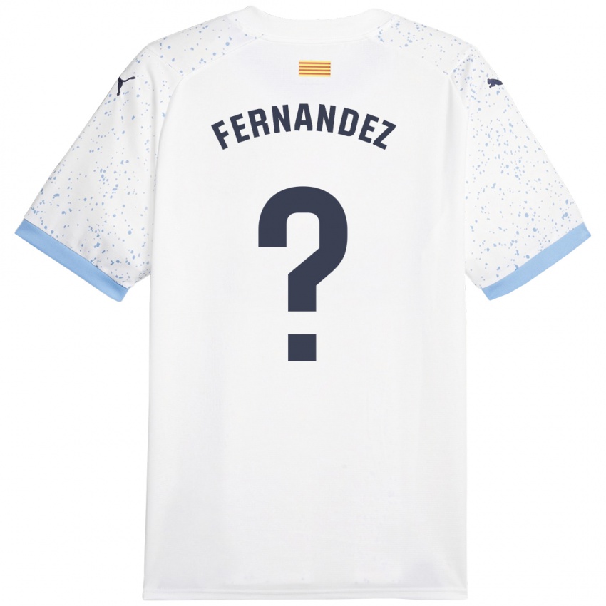 Damen Marc Fernández #0 Weiß Auswärtstrikot Trikot 2023/24 T-Shirt