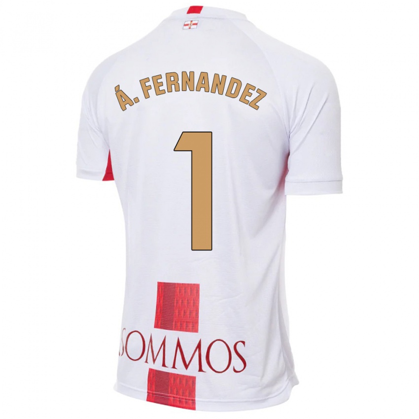Damen Alvaro Fernandez #1 Weiß Auswärtstrikot Trikot 2023/24 T-Shirt