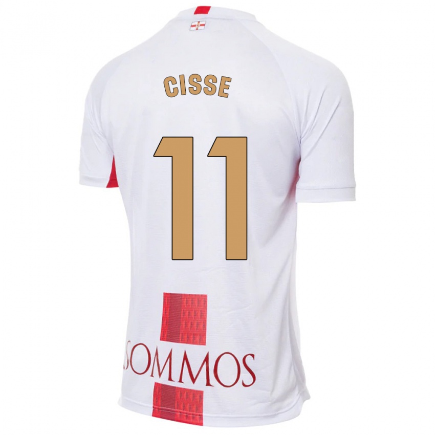 Damen Bakary Cissé #11 Weiß Auswärtstrikot Trikot 2023/24 T-Shirt