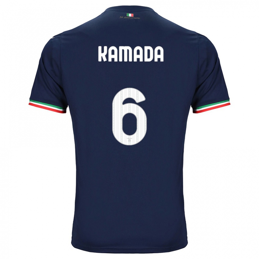 Damen Daichi Kamada #6 Marine Auswärtstrikot Trikot 2023/24 T-Shirt