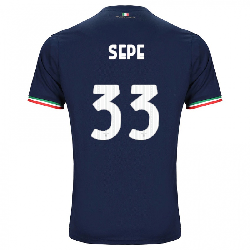 Damen Luigi Sepe #33 Marine Auswärtstrikot Trikot 2023/24 T-Shirt