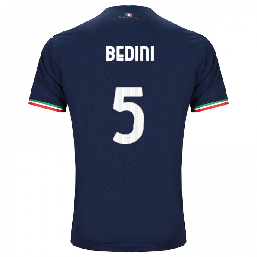 Damen Filippo Bedini #5 Marine Auswärtstrikot Trikot 2023/24 T-Shirt