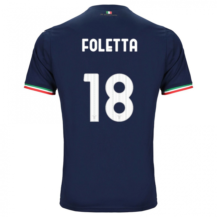 Damen Isabella Foletta #18 Marine Auswärtstrikot Trikot 2023/24 T-Shirt