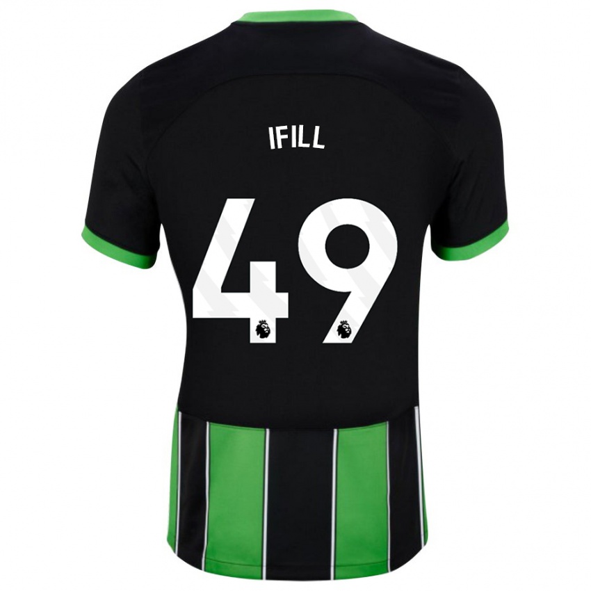 Damen Marcus Ifill #49 Schwarz Grün Auswärtstrikot Trikot 2023/24 T-Shirt