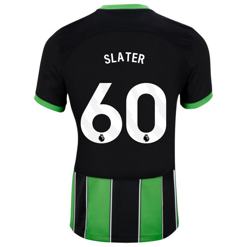 Damen Jacob Slater #60 Schwarz Grün Auswärtstrikot Trikot 2023/24 T-Shirt