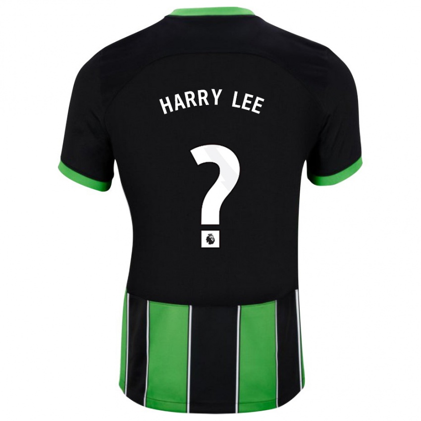 Damen Harry Lee #0 Schwarz Grün Auswärtstrikot Trikot 2023/24 T-Shirt