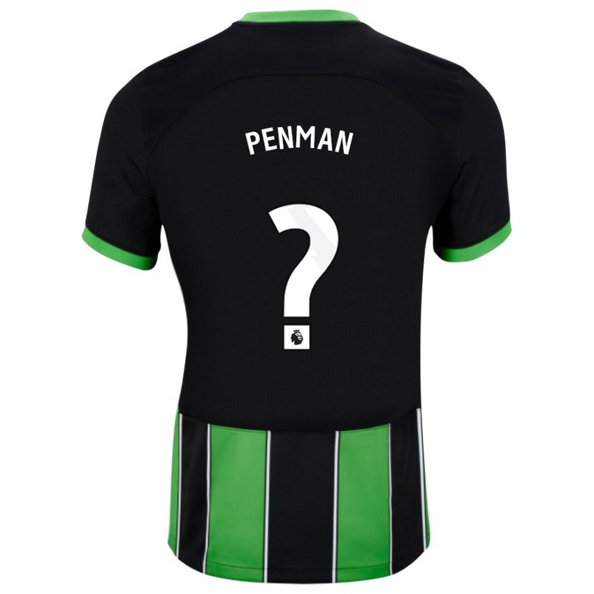 Damen Charlie Penman #0 Schwarz Grün Auswärtstrikot Trikot 2023/24 T-Shirt