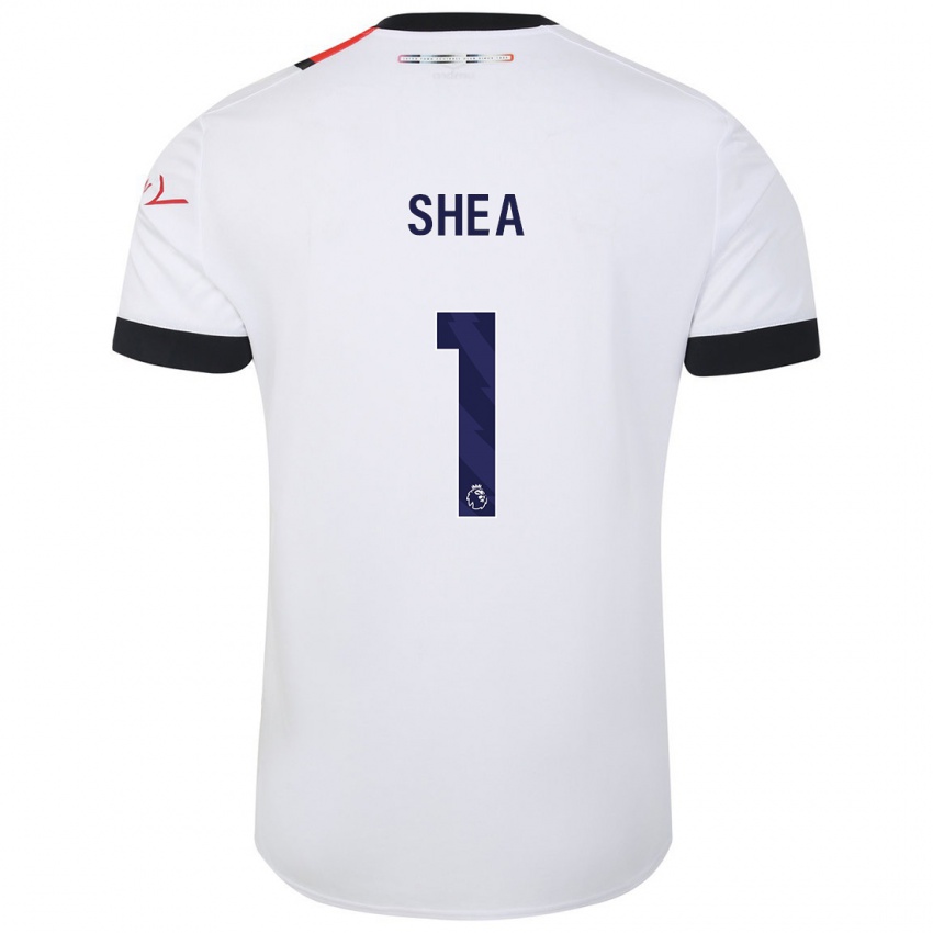 Damen James Shea #1 Weiß Auswärtstrikot Trikot 2023/24 T-Shirt