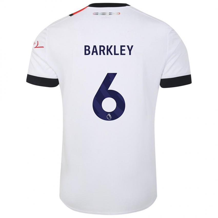 Damen Ross Barkley #6 Weiß Auswärtstrikot Trikot 2023/24 T-Shirt