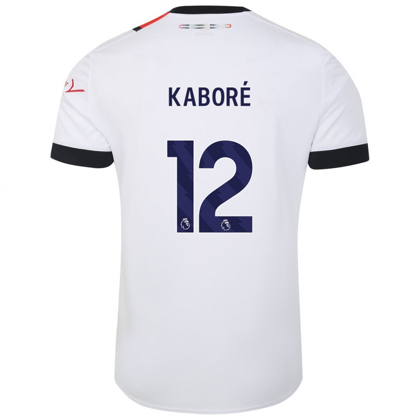 Damen Issa Kabore #12 Weiß Auswärtstrikot Trikot 2023/24 T-Shirt