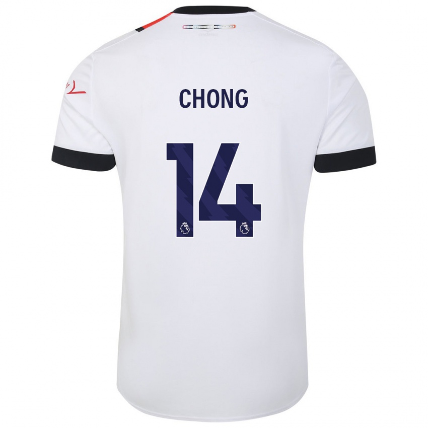Damen Tahith Chong #14 Weiß Auswärtstrikot Trikot 2023/24 T-Shirt