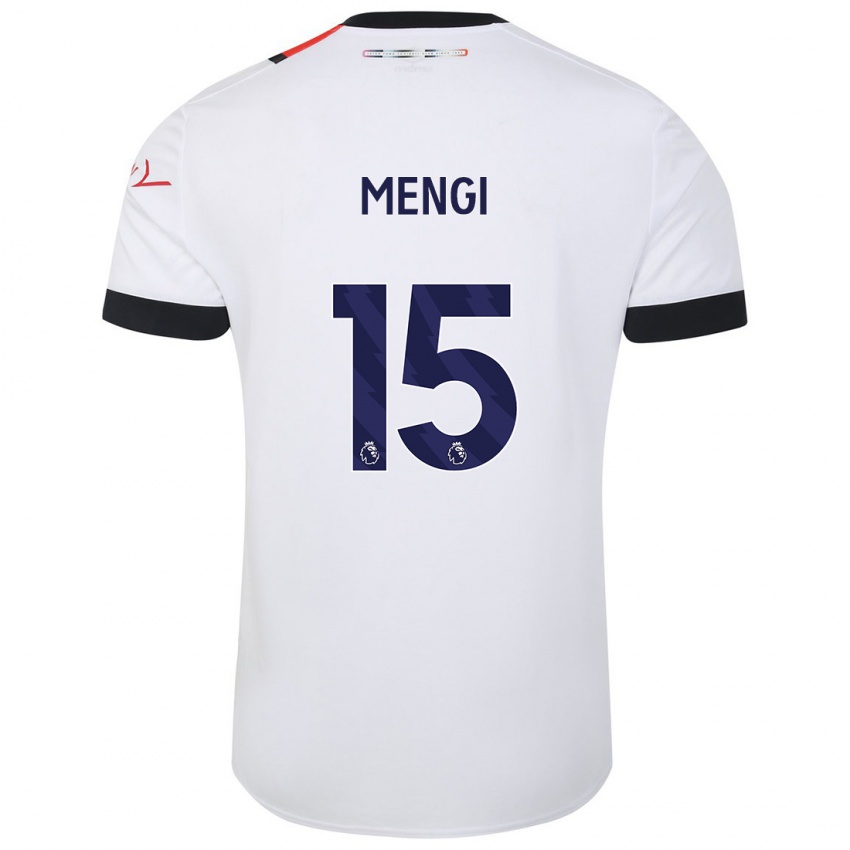 Damen Teden Mengi #15 Weiß Auswärtstrikot Trikot 2023/24 T-Shirt