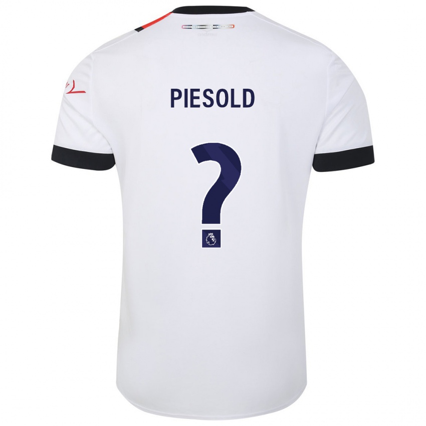 Damen Axel Piesold #0 Weiß Auswärtstrikot Trikot 2023/24 T-Shirt
