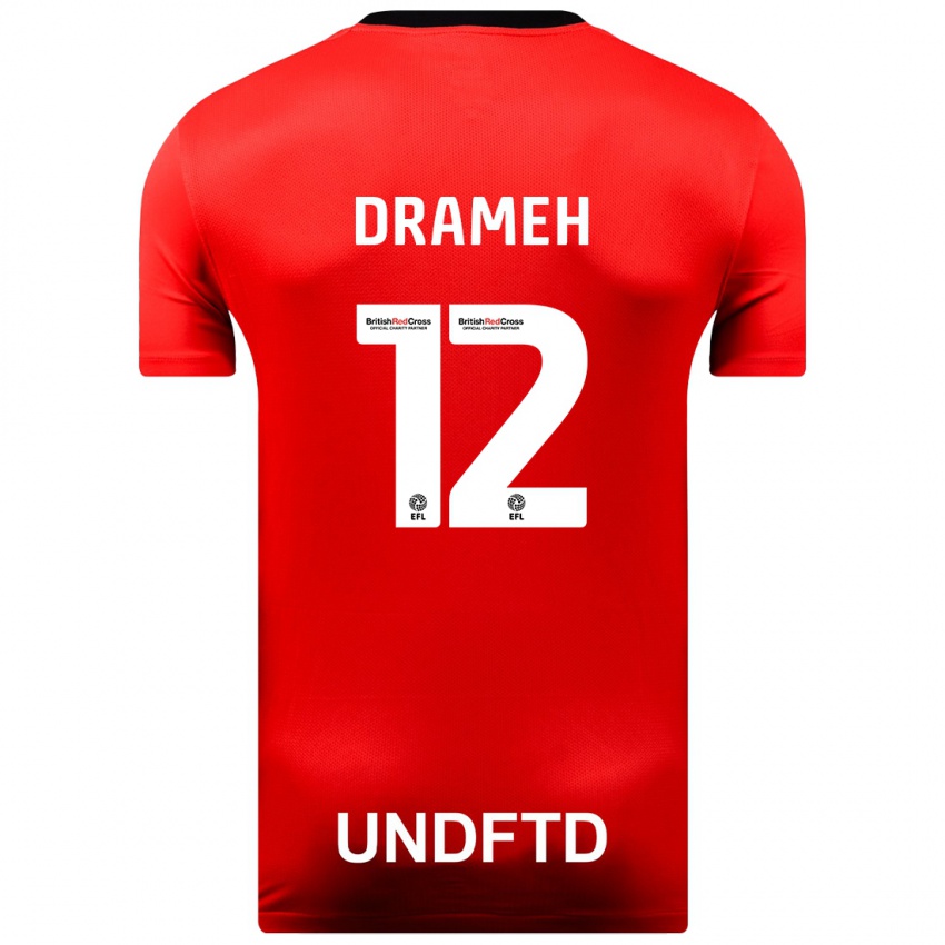 Damen Cody Drameh #12 Rot Auswärtstrikot Trikot 2023/24 T-Shirt