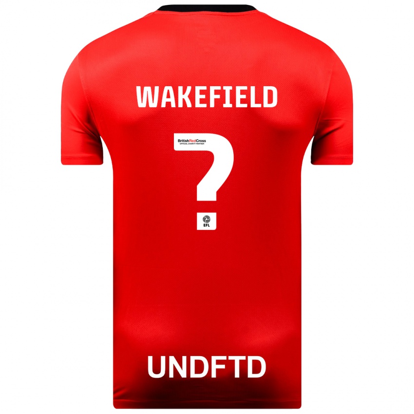 Damen Kieran Wakefield #0 Rot Auswärtstrikot Trikot 2023/24 T-Shirt