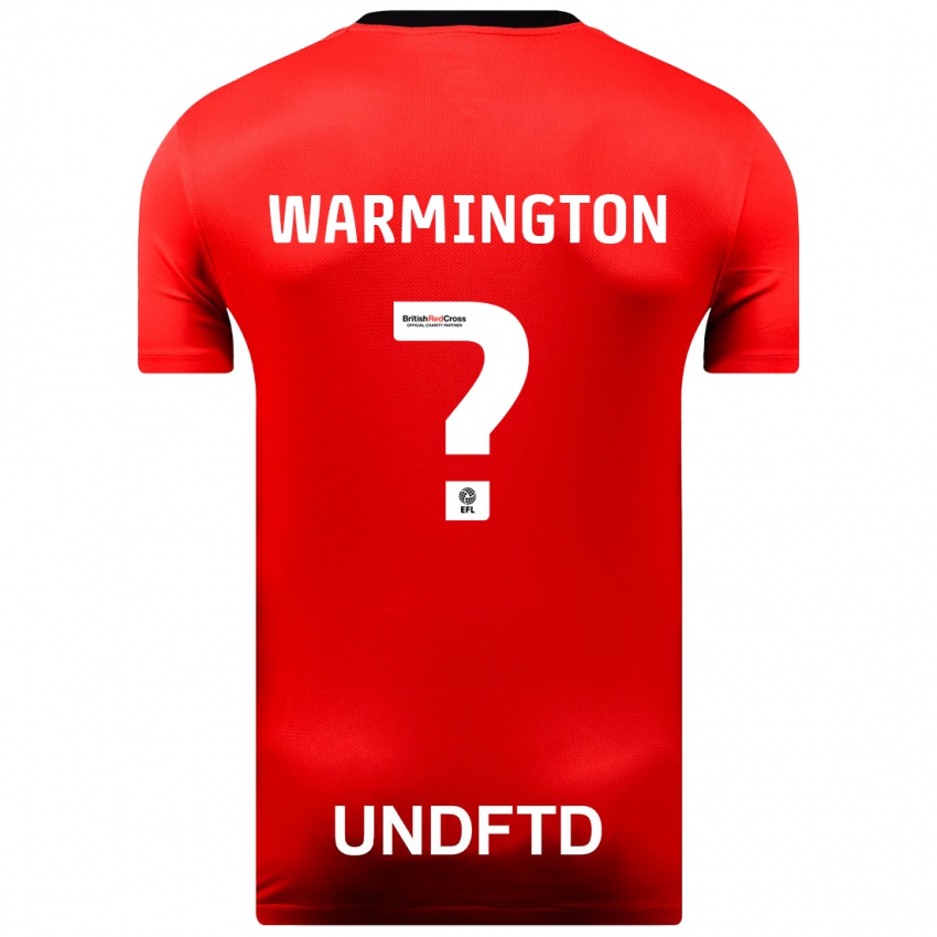Damen Tyrese Warmington #0 Rot Auswärtstrikot Trikot 2023/24 T-Shirt
