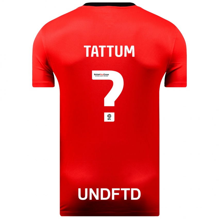 Damen Frank Tattum #0 Rot Auswärtstrikot Trikot 2023/24 T-Shirt