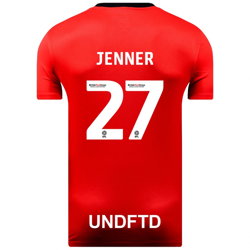 Damen Abbi Jenner #27 Rot Auswärtstrikot Trikot 2023/24 T-Shirt