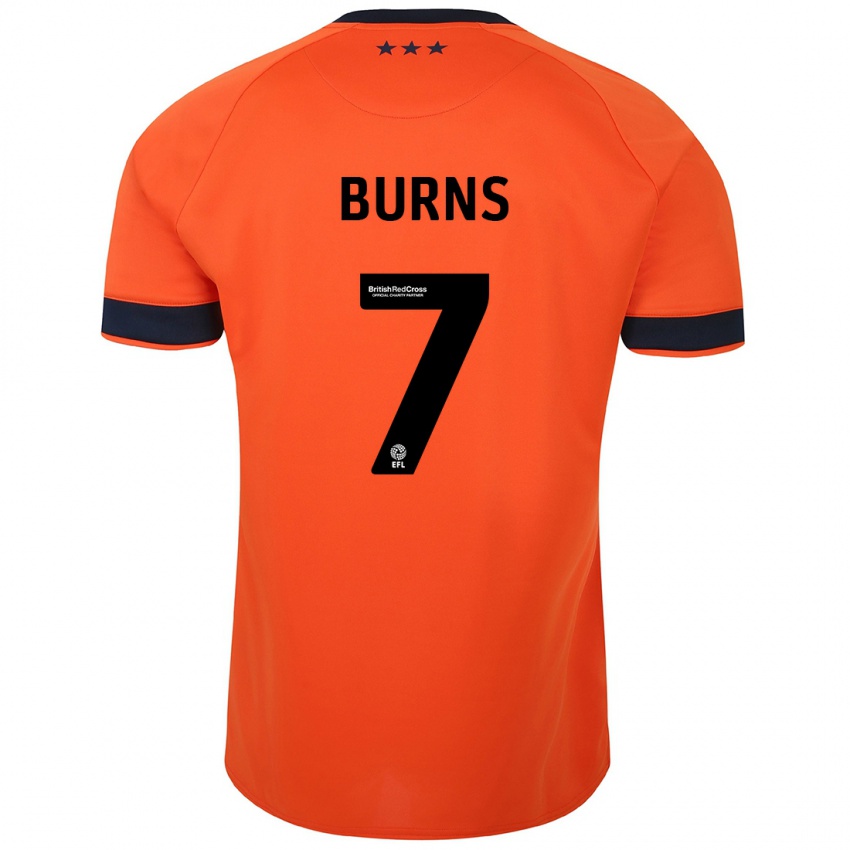 Damen Wes Burns #7 Orangefarben Auswärtstrikot Trikot 2023/24 T-Shirt